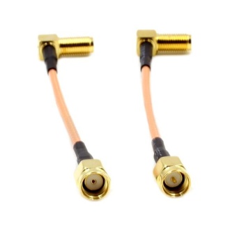 Gambar 100mm Low Loss Antenna Extension Cord Wire Fixed Base for FPV Multicopters SMA RP SMA 100mm Inner needle outside hole   intl