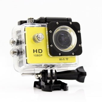 1080P HD 30M Remote Wifi Sports DV Waterproof Action Camera Cam DVR camcorder Yellow - intl  