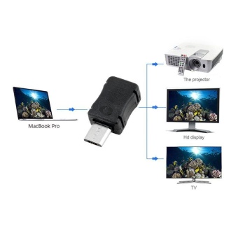 Gambar 10pcs Micro USB 5 Pin T Port Male Plug Socket Connector PlasticCover for DIY   intl