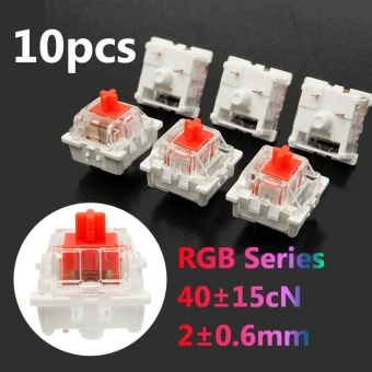 Gambar 10Pcs Plastic For Cherry Red 3 Pin MX RGB Mechanical Switch Keyboard Replacement   intl