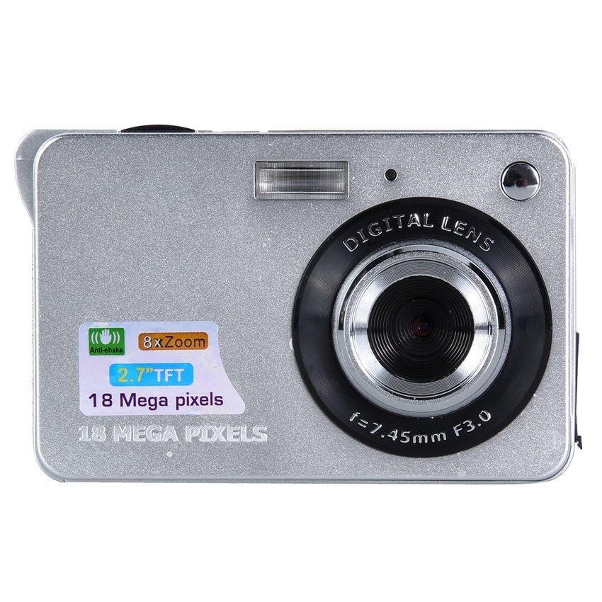 18MP 8X Digital Zoom HD 1280x720 2.7” TFT LCD Digital CamcorderCamera DV (Silver) - intl  