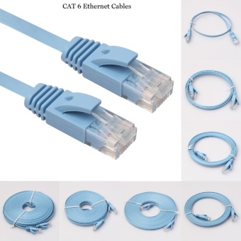 Gambar 1M Ethernet Cables Flat CAT6 Flat UTP Ethernet Network Cable cordRJ45 Patch LAN cable  Ethernet Cables   intl
