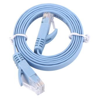 1meter RJ45 CAT6 Ethernet Network Flat LAN Cable UTP Patch RouterCables 1000M - intl