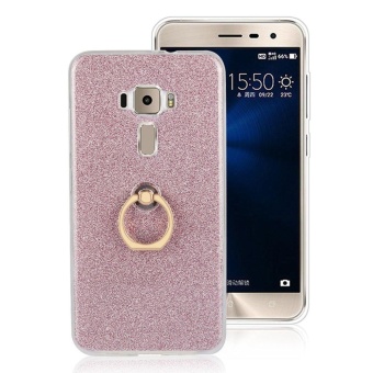 Gambar 2 in 1 Glitter Bling Prints Flexible Soft TPU Protective Case Coverwith Ring Holder Kickstand for Asus ZenFone 3 ZE552KL 5.5 Inch  intl