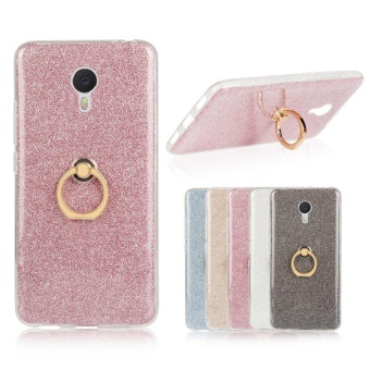 Gambar 2 in 1 Glitter Bling Prints Flexible Soft TPU Protective Case Coverwith Ring Holder Kickstand for Meizu M3 Note   Meilan Note 3   intl