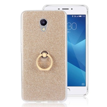 Gambar 2 in 1 Glitter Bling Prints Flexible Soft TPU Protective Case Coverwith Ring Holder Kickstand for Meizu Meilan Note 5 Meizu M5 Note  intl