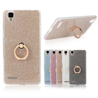 Gambar 2 in 1 Glitter Bling Prints Flexible Soft TPU Protective Case Coverwith Ring Holder Kickstand for OPPO A35  OPPO F1   intl