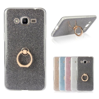 Gambar 2 in 1 Glitter Bling Prints Flexible Soft TPU Protective Case Coverwith Ring Holder Kickstand for Samsung Galaxy J2 Prime   intl