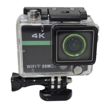 2 Wi-Fi Wifi Cam Action Camera HD 4K 20MP 12.4Mega CMOS Sensor 170 Degree (Black) - intl  