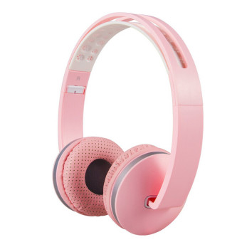 Gambar 2016 kualitas tinggi Stereo headphone lipat ringan yang dapat bandoheadset dengan mikrofon dan kontrol volume 3,5 mm untuk handphonesmartphone iphone Laptop MP3 4 earphone (berwarna merah muda)
