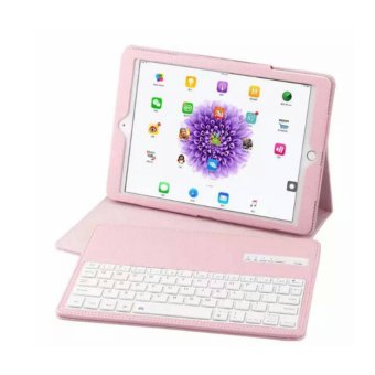 Gambar 2017 NEW Detachable Wireless Bluetooth Smart ABS Keyboard withMagnetic Muti angle Folio PU Leather Case Cover for Samsung GalaxyTab S2 9.7 T810 intl