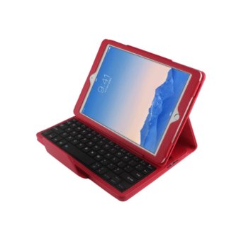 Gambar 2017 NEW Detachable Wireless Bluetooth Smart ABS Keyboard withMagnetic Muti angle Folio PU Leather Case Cover for Samsung Tab A10.1\