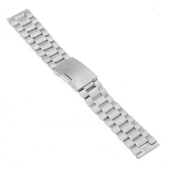 Gambar 22mm Stainless Steel Wrist Watch Band Strap Bracelet For Pebble Time Smart Watch Silver   intl