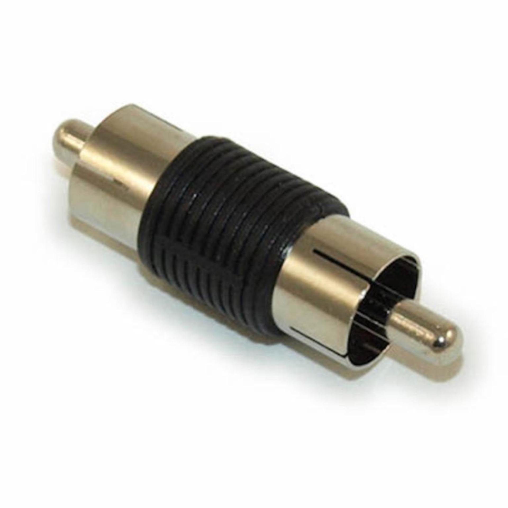 2PC RCA AV Male To Male Audio Video Connector Adapter Male