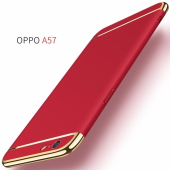 Gambar 3 dalam 1 ultra tipis Disadur PC belakang sampul case untuk Oppo A57