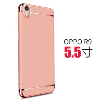 Gambar 3 In 1 Ultra Thin and Slim Hard Case Shockproof Electroplate Framefor OPPO F1 Plus (rose gold)   intl