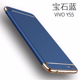 Gambar 3 in 1 Ultra thin PC hard cover case phone case for VivoY55 Y55A(Blue)   intl