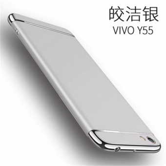 Gambar 3 in 1 Ultra thin PC hard cover case phone case for VivoY55 Y55A(Silver)   intl