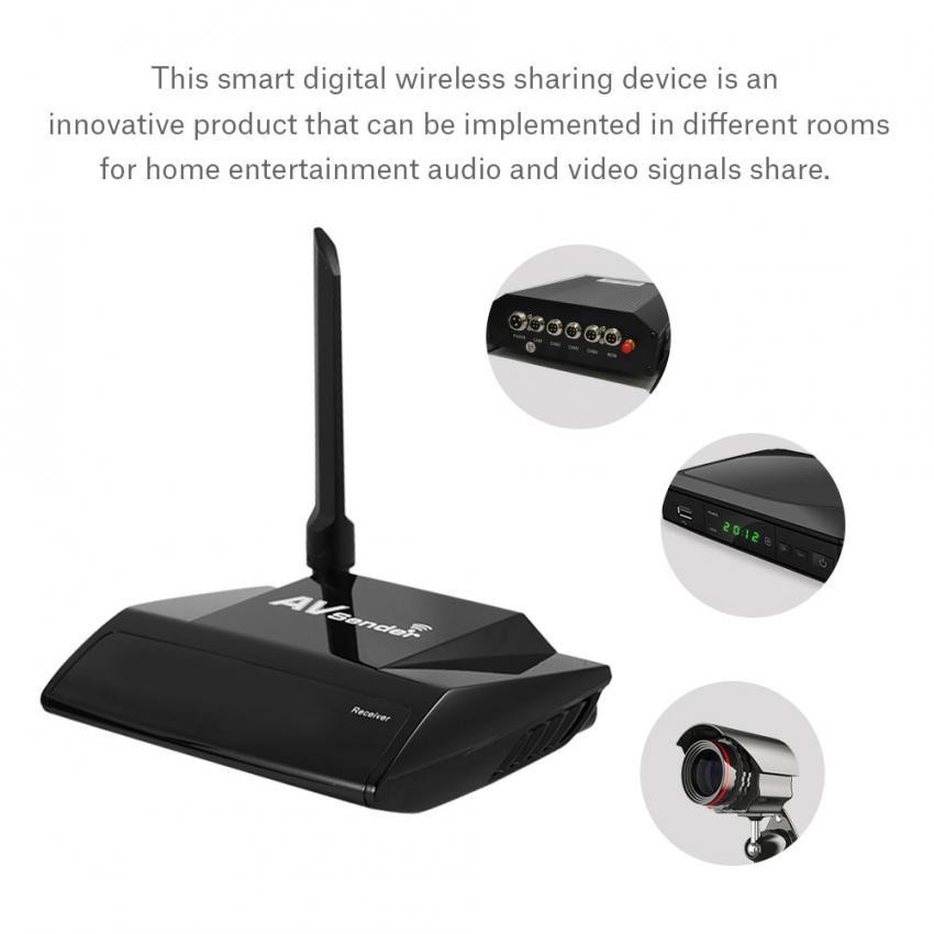 300Meter 984ft 5.8GHz Wireless HDMI AV Sender Audio Kit Video Transmitter and Receiver EU Plug - intl