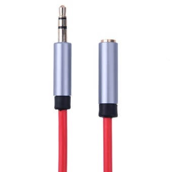 Gambar 3.5mm Female to Male Audio Wire Extension Cable Adapter1m 3.3ft(Red)   intl