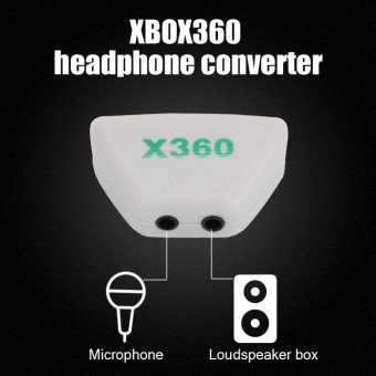 Gambar 3.5mm Jack Mic Headset Earphone Converter Adapter for Xbox 360 LiveHeadphone   intl