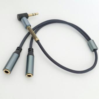 Gambar 3.5mm Male to 2 Dual Female Jack Splitter Headphone Y Audio AdapterMp3 Cable