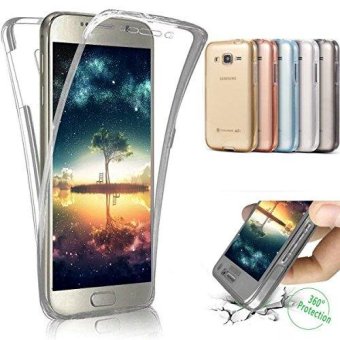 Gambar 360 Degree Full Protective Soft Clear Crystal Gel TPU Case Front +Back Cover for Samsung Galaxy J5 2016  J510   intl