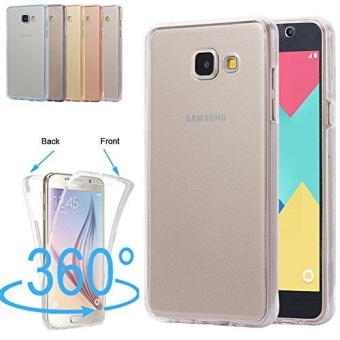 Gambar 360 Degree Full Protective Soft Clear Crystal Gel TPU Case Front + Back Cover for Samsung Galaxy J5 Prime   intl