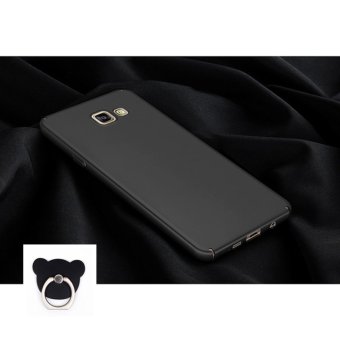 Gambar 360 degrees Ultra thin PC Hard shell phone case for Samsung GalaxyA5 2017 A520 Black+Bear ring   intl