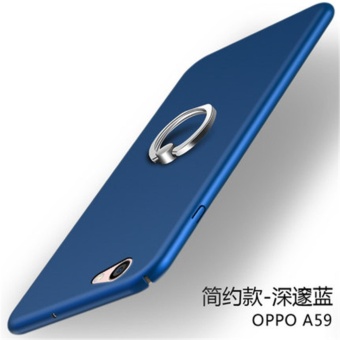 Gambar 360 degrees Ultra thin PC Metal Ring Hard case phone case for OPPOF1S A59 A59S Blue   intl