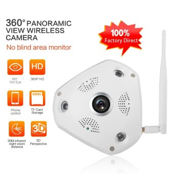 360 Derajat VR Panorama Kamera HD 960 P Wireless WIFI IP