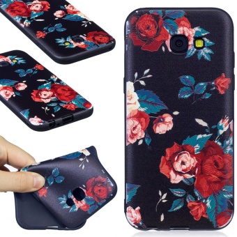 Gambar 3D Relief Cute Animals Panda Owl Butterfly Flowers Paint CaseFrosted Matte Soft TPU Cover for Samsung Galaxy A5 2017 (A520) intl