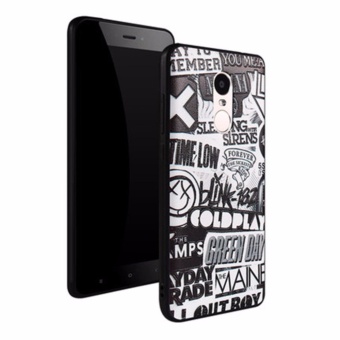 Gambar 3D Slim Stereo Relief Painting Silicon TPU Phone Cases For XiaomiRedmi Note 4X   intl