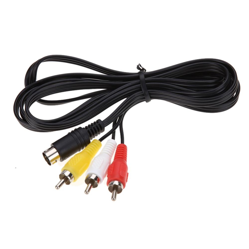 SALE STOCK 3RCA 1.8 m 9 pin Audio Video AV Kabel untuk Sega Genesis 2
atau 3 (Hitam)