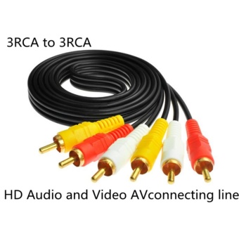 Gambar 3RCA to 3RCA Cable AV to AV Hd audio connecting line video AVconnecting Cable   1.5 m   intl