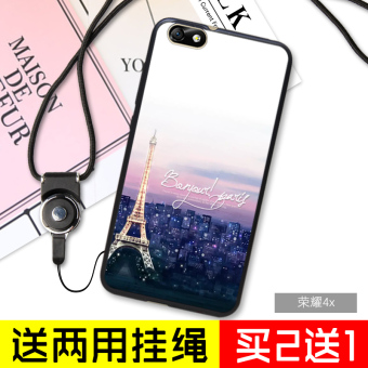Gambar 4a telepon silikon lembut pelindung lengan lanyard