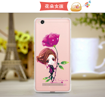 Gambar 4A 4A Kepribadian Transparan Xiaomi Handphone Set Silikon Soft Shell Handphone Shell