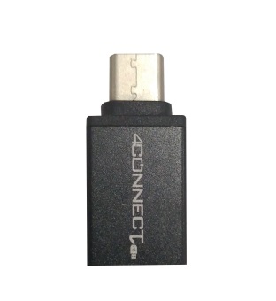 4Connect Metal Type-C Male To USB 3.0 A Female Adapter ConverterUSB 3.1 OTG - Black Juli 2019 - 2 4Connect Metal Type-C Male to USB 3.0 A Female Adapter ConverterUSB 3.1 OTG - Black - 2