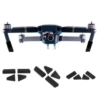4pcs Silicone Protective Heighten Landing Feet Caps for DJI MavicPro Drone(Black) - intl