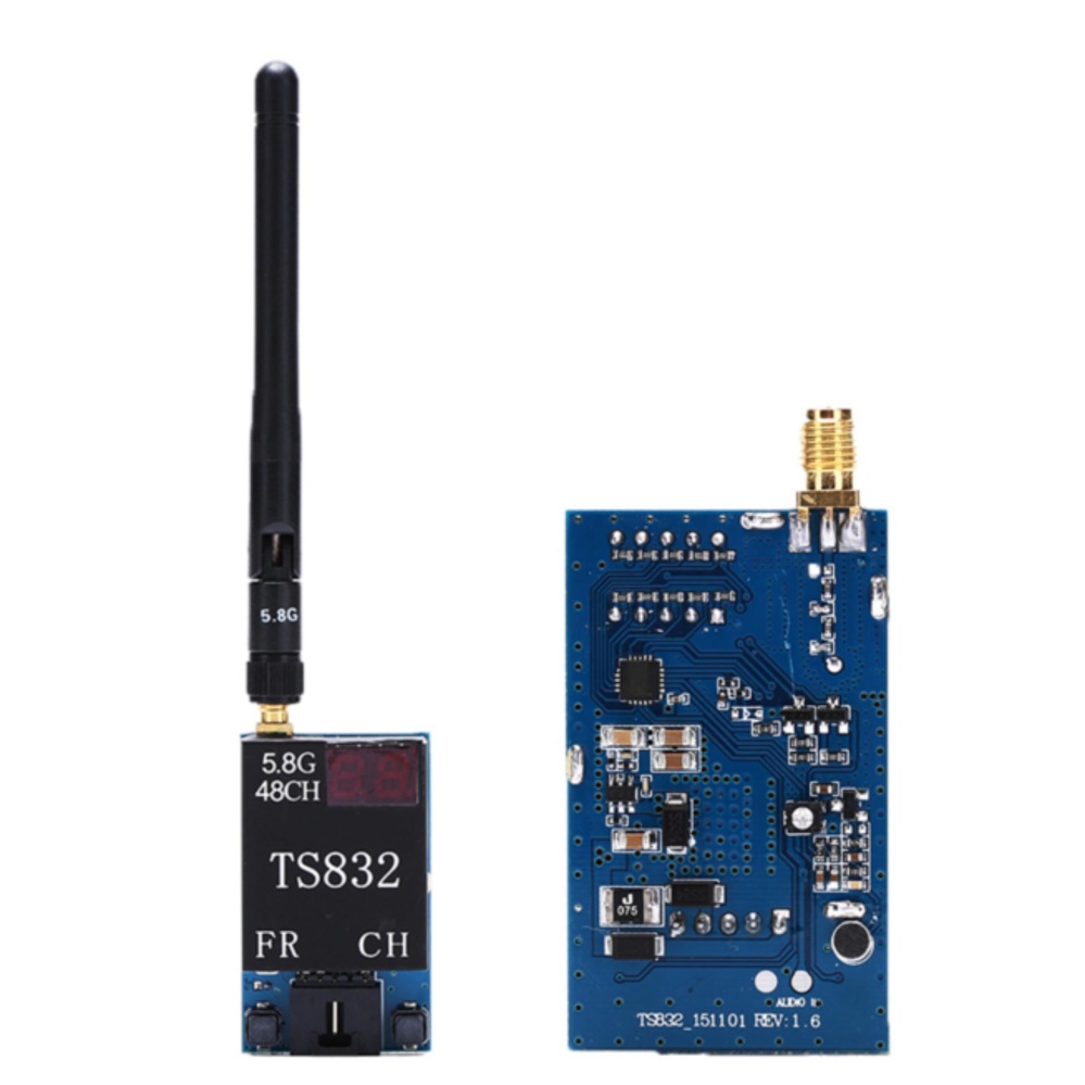 5.8 GHz 48CH TS832 600 MW Wireless Audio/Video AV Sender Transmitter untuk FPV-Intl
