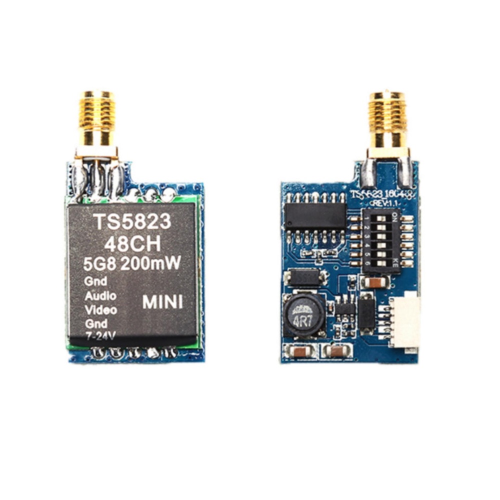 5.8g 48CH 600 MW TS5823 Nirkabel Mini Audio Video AV Transmitter Pengirim untuk FPV-Intl