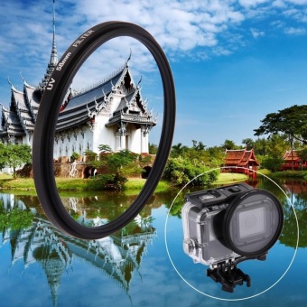 Gambar 58mm 3 in 1 Round Circle UV Lens Filter with Cap for GoPro HERO5  intl
