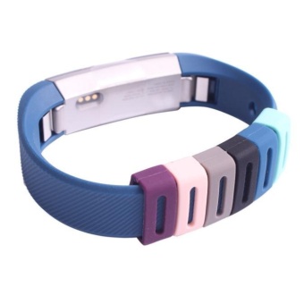 Gambar 6pc Luxury Silicone Security Band Clasp Ring Loop Fastener ForFitbit ALTA   intl