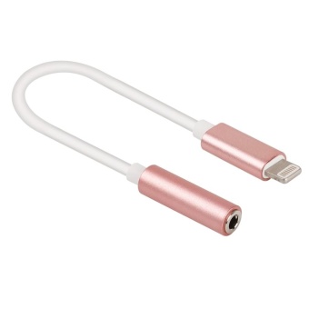 Gambar 8 Pin To 3.5mm Audio Adapter For IPhone 7 and 7 Plus, Not SupportIOS 10.3.1 Or Above Mobile Phones, Length About 12cm(Rose Gold)  intl