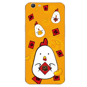 Gambar A39 oppor9s r9splus kepribadian kata rooster berkat telepon shell soft cover