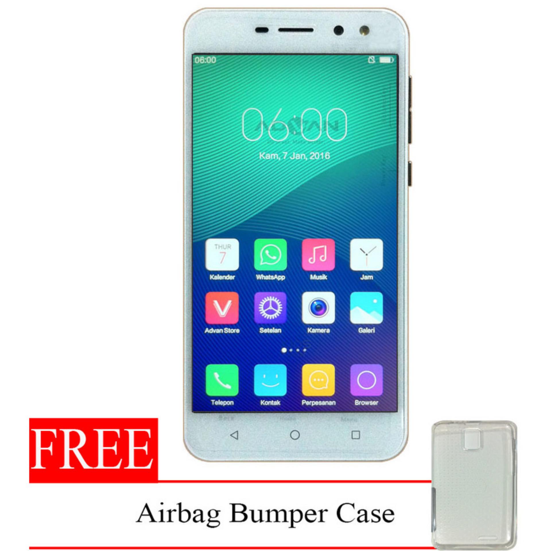 Advan Vandroid I5E 4G LTE RAM 2 GB Gratis Airbag Bumper Case