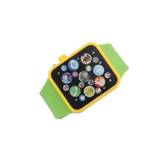 Gambar Ai Home Kids Early Education Smart Watch Learning Machine 3D Touch Screen Wristwatch (Green)   intl