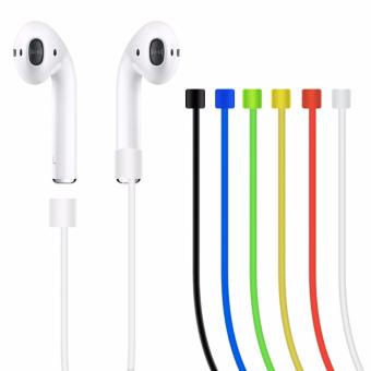 Air Pods Strap Silicone Rope Connector for Apple Airpods (White) -intl