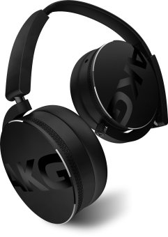 Gambar AKG Y50 Black On Ear Headphone with In Line One Button Universal Remote Microphone   Hitam
