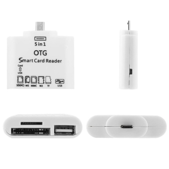 Allwin 5-in-1 OTG Card Reader Micro USB Untuk Koneksi Kit Androidhandphone Putih November 2019 - 5 Allwin 5-in-1 OTG Card Reader micro USB untuk koneksi kit Androidhandphone putih - 5